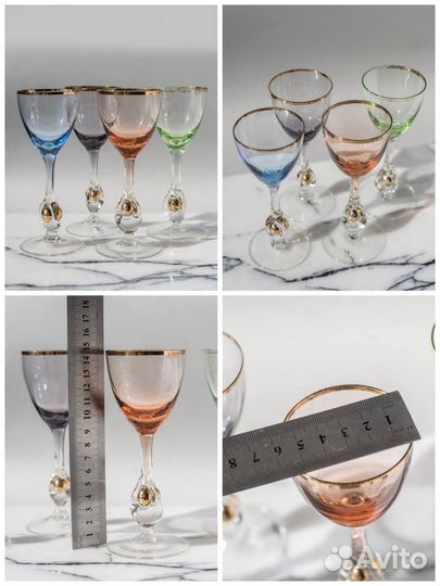 Винтажные фужеры и рюмки Злата Сюзанна