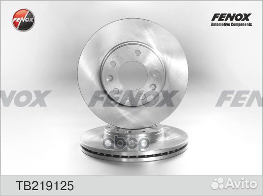 Диск тормозной mazda 6 TB219125 fenox