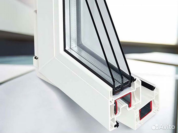 Ремонт окон, стеклопакет шумозащитный RAL7284