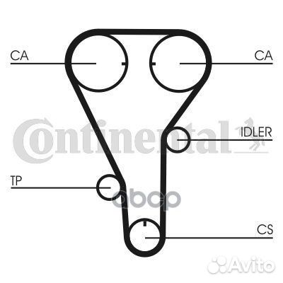Ремень грм mazda 323/626 -04 2.0 CT787 Continental