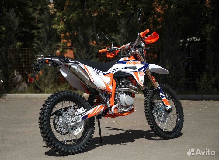 Мотоцикл кроссовый kayo T4 250 enduro оранжевый