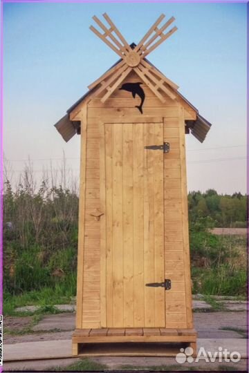 Дачный туалет с лебедем VEM