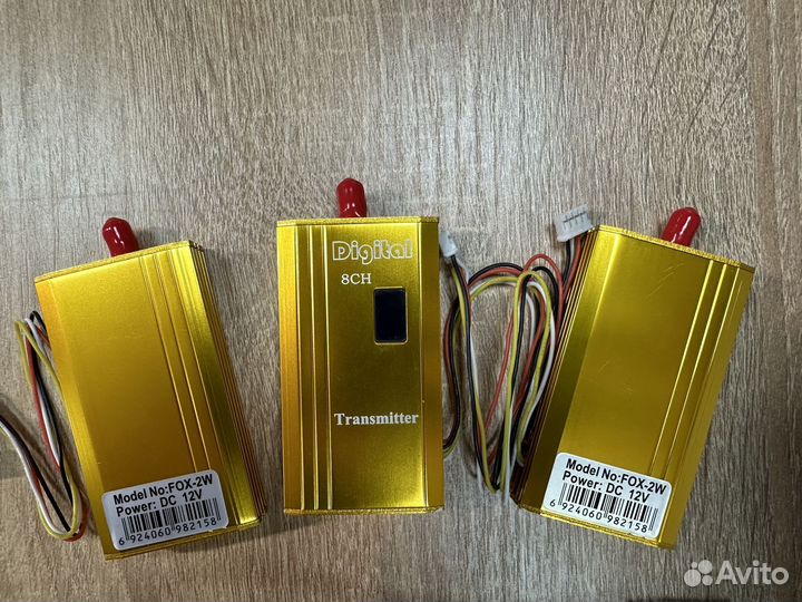 Видеопередатчик FPV 1.2 ггц, 2 Вт, золотой