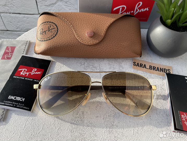 Солнцезащитные очки рей бен авиатор карбоновые