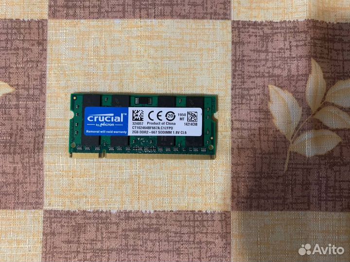 Оперативная память ddr2 2gb crucial (micron)