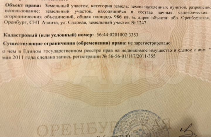 Участок 9,9 сот. (СНТ, ДНП)