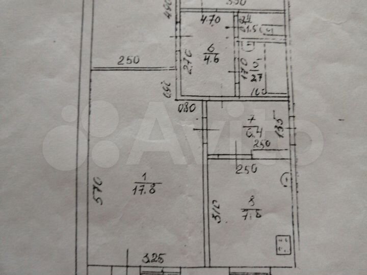 3-к. квартира, 63 м², 1/5 эт.