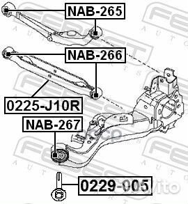 Болт с эксцентриком 0229-005 Febest