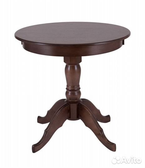 Стол обеденный не раздвижной Круглый-80 шоколад