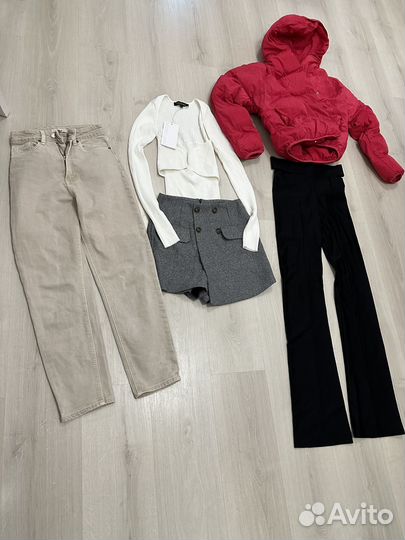 Вещи пакетом на весну 42 xs брюки джинсы куртка