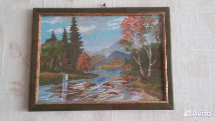 Картинавышивка ручная работа. Отправляю