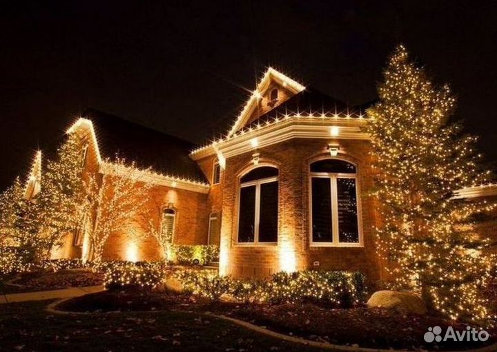 Гирлянда уличная бахрома в наличие