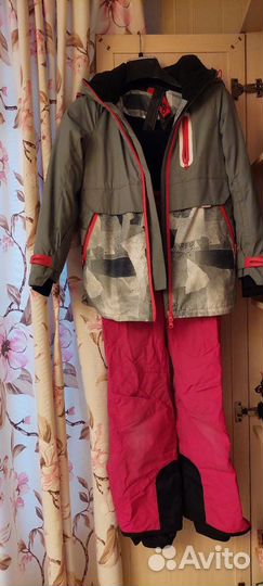 Зимняя куртка + брюки для девочки 140-146