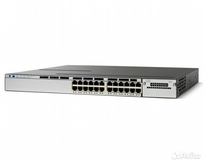 Коммутатор Cisco Catalyst WS-C3750X-24P-S L3, 24x