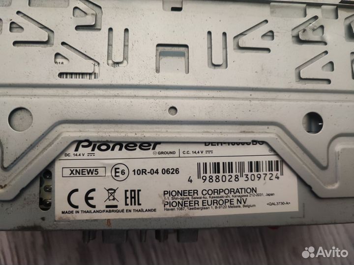 Автомагнитола pioneer DEH-1800 ubg 1 din