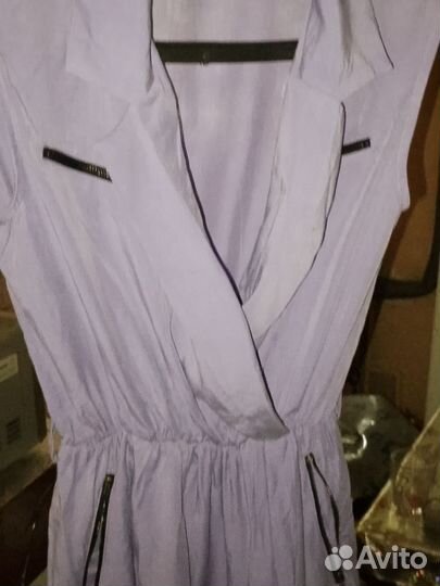 Платье лавандовое кэжуал