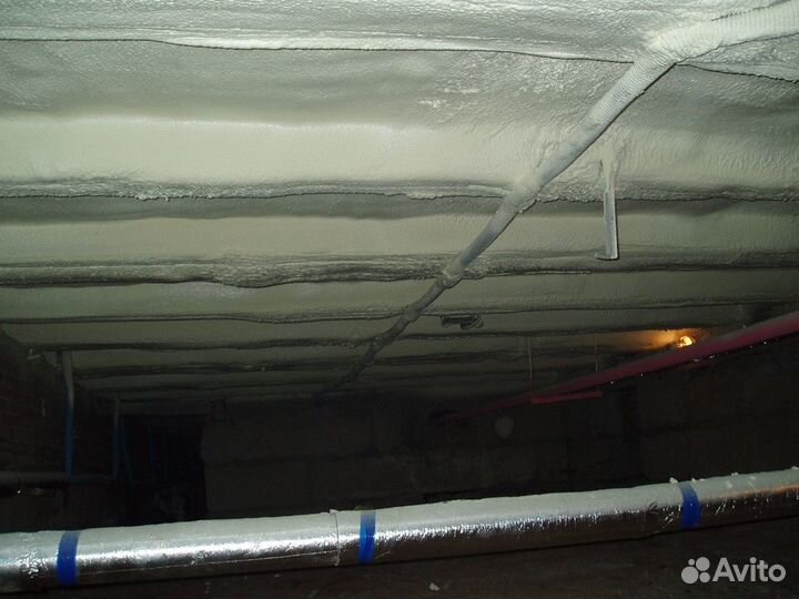 Утепление пенополиуретаном подвала