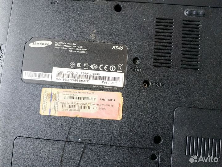 Ноутбук samsung