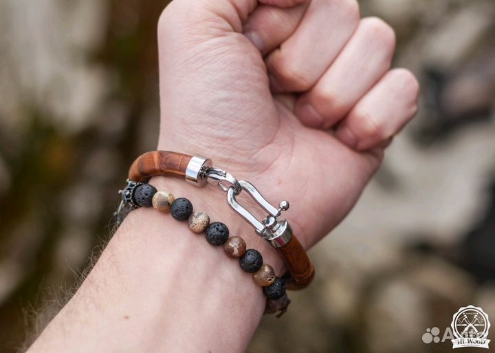 Браслет из натуральной кожи крокодила