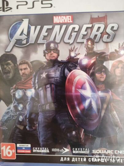 Диск на ps5 Marvel's Avengers