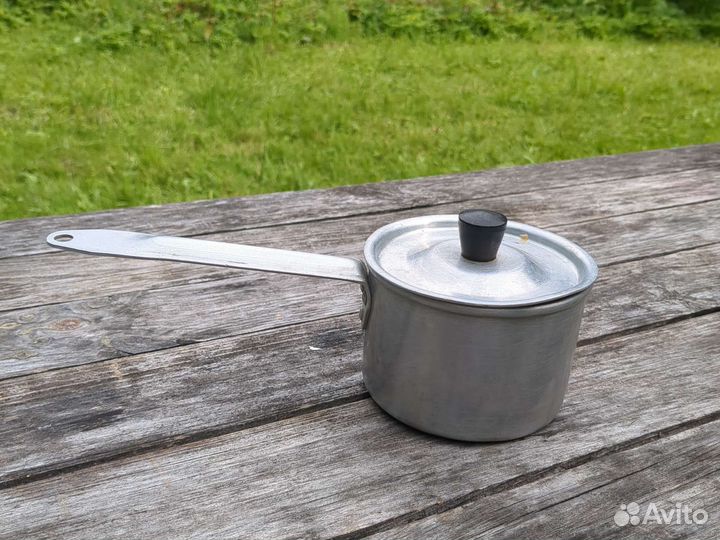 Алюминиевая кастрюля с крышкой 3л ковшик 0.5л СССР