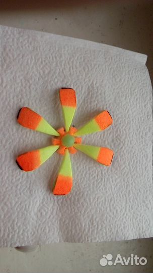 Поплавок Цветок зимний, листовой пенопласт