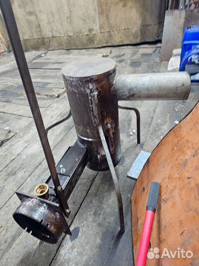 Печка на отработке в гараж