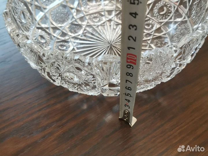 Хрустальный салатник, ваза для фруктов