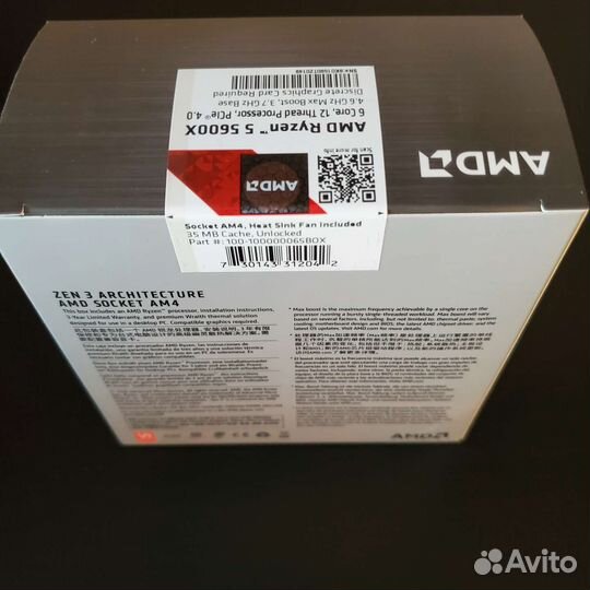 Процессор AMD Ryzen 5 5600x BOX новый