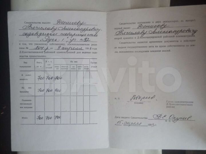 Участок 7 сот. (СНТ, ДНП)