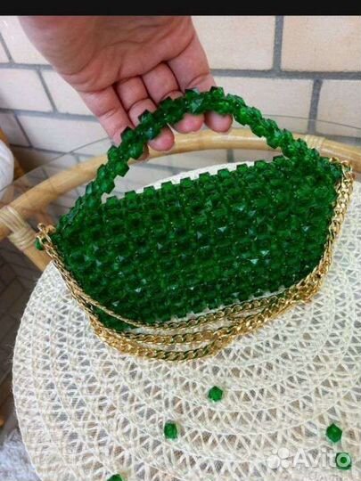 Cумка из акриловых бусин