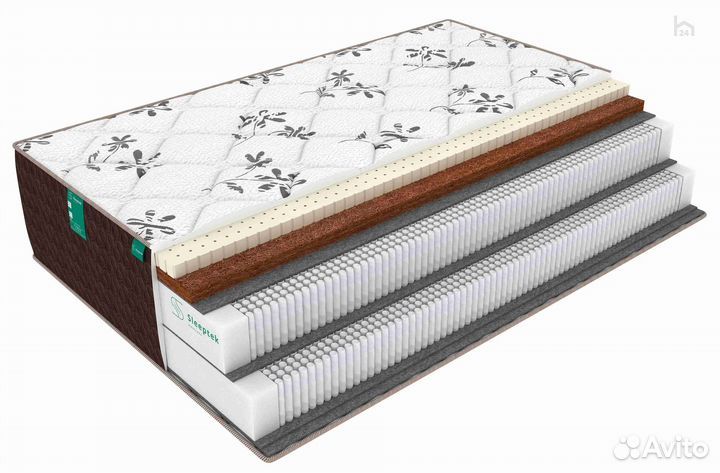 Матрас Sleeptek Lux Royal Latex Cocos 1600х1900х350