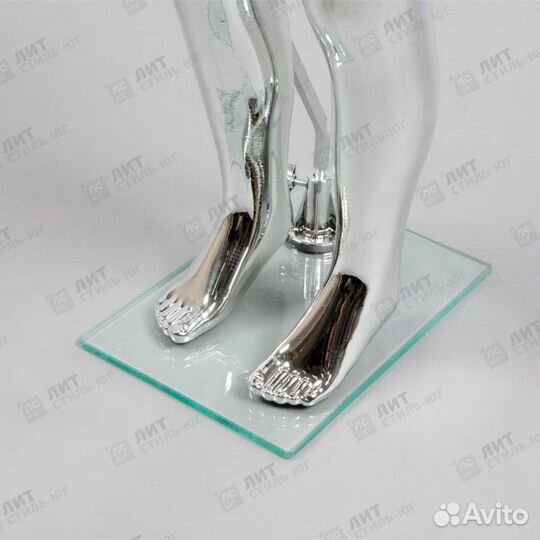 Манекен детский ростовой серебряный