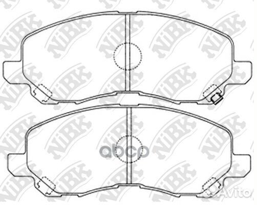 PN3469-nibk колодки дисковые п Mitsubishi Space