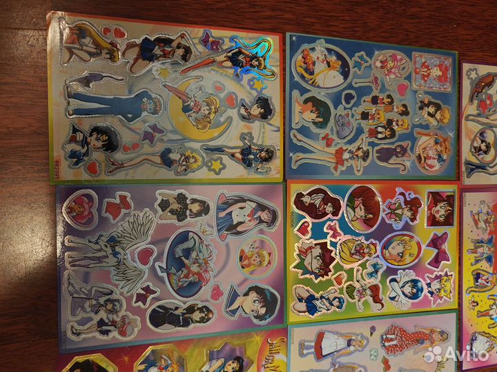 Наклейки Sailormoon с блестящими элементами