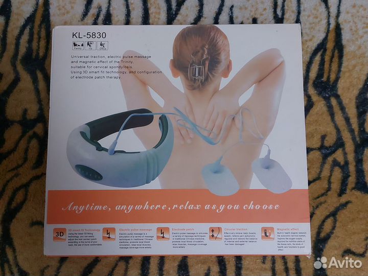 Массажёр для шеи новый