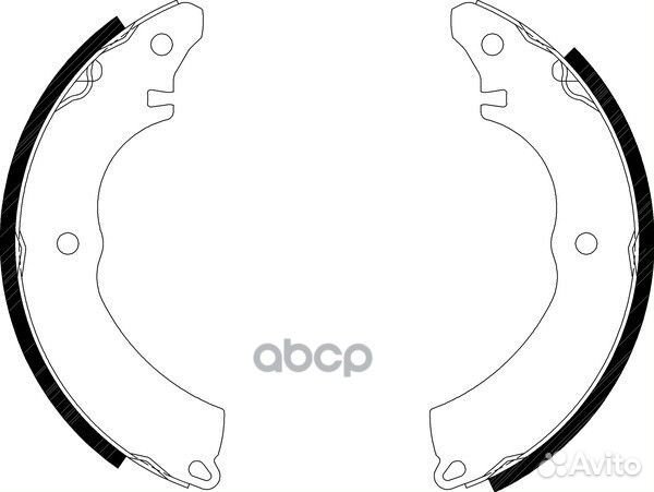 Колодки тормозные барабанные зад NS8003 NIS