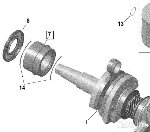 420832130 Подшипник коленвала 850 E-TEC