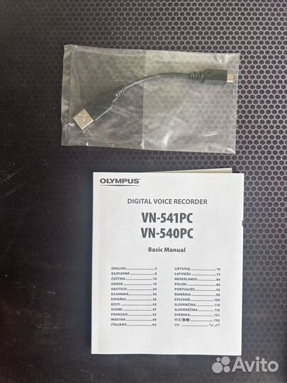 Диктофон olympus vn-540pc