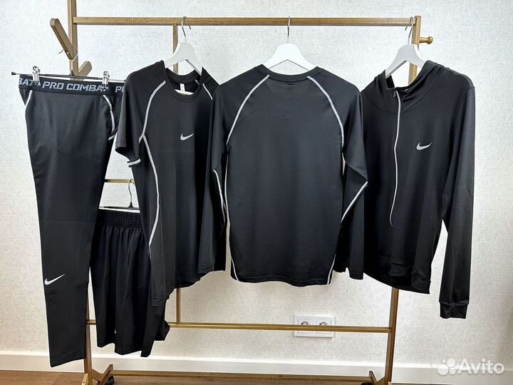 Рашгард, спортивный костюм Nike 2в1, 5в1