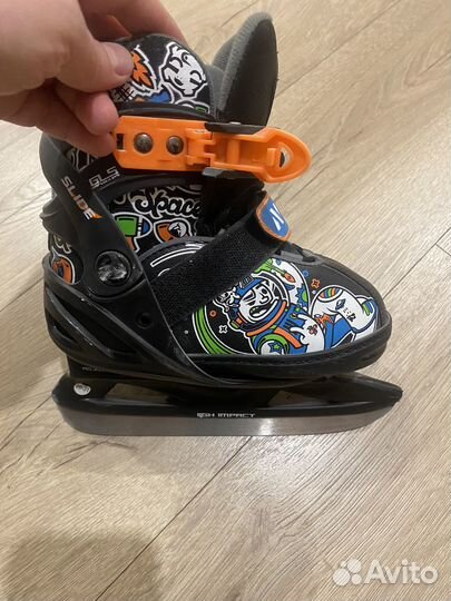 Коньки детские раздвижные, р.26-31