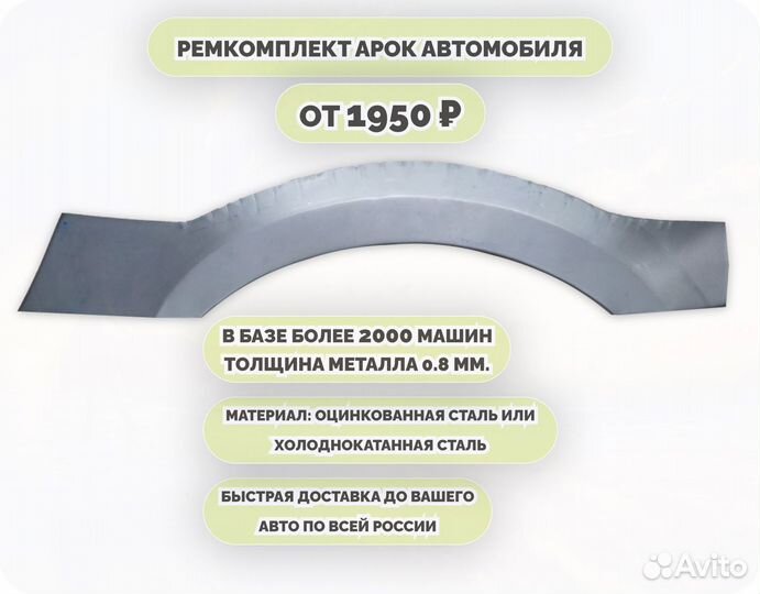 Арки на машину (ремкомплект)