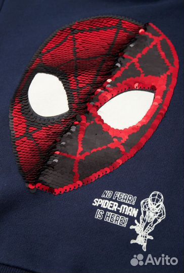 Свитшот толстовка лонги H&M Человек паук, 92 - 140