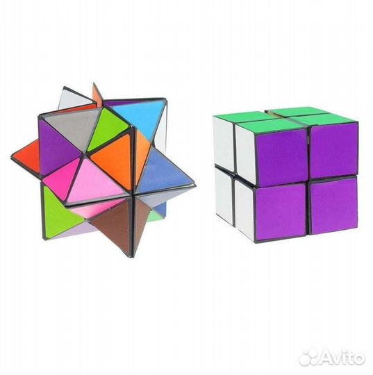 Куб головоломка трансформер 3D Magnetic Magic Cube фиолетовый (AS-98266)