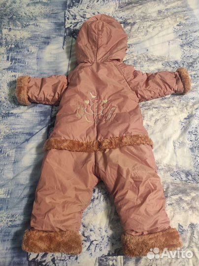 Зимний комбинезон для девочки 92