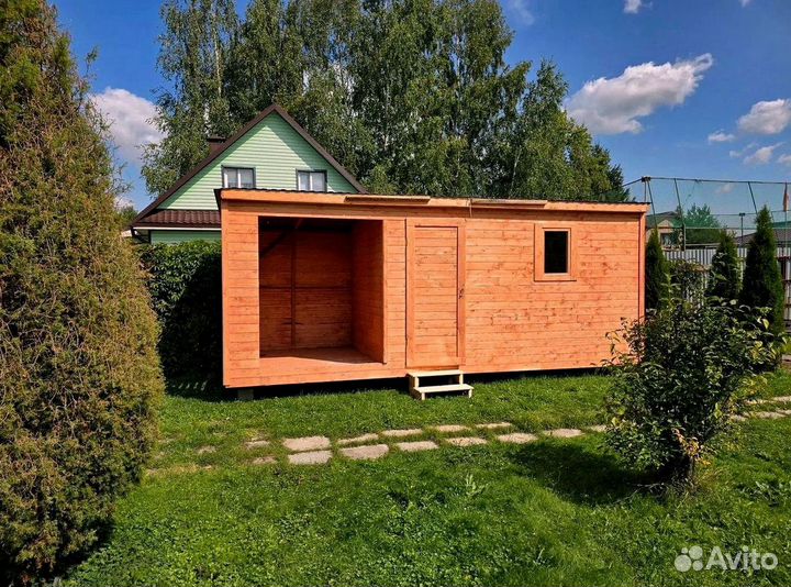 Бытовка вагончик из дерева