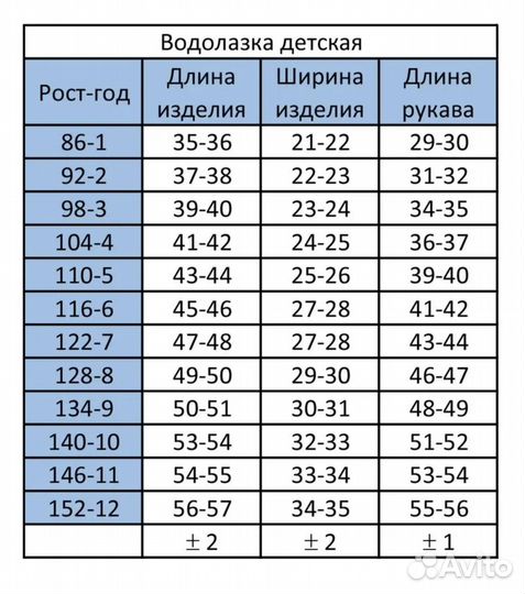 Водолазка на мальчика и девочку 134-140