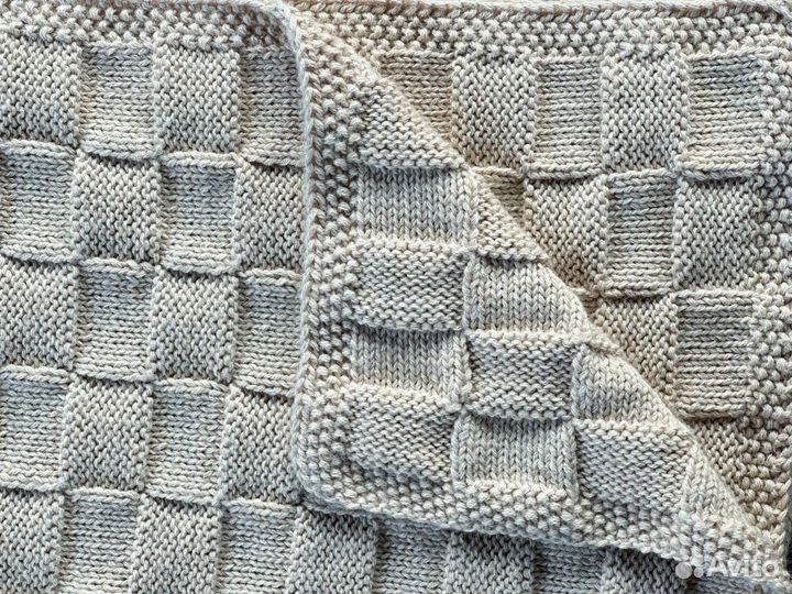 Плед детский вязаный ручная работа