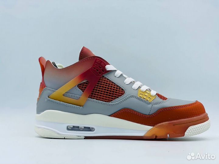 Кроссовки Nike Air Jordan 4 Retro Orange Grey