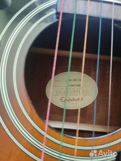 Акустическая гитара Epiphone Aj-100 vs